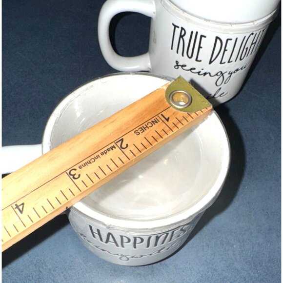 Set Of 4 Sheffield Home White Ceramic Mugs With Positive Quotes - Picture 5 of 9